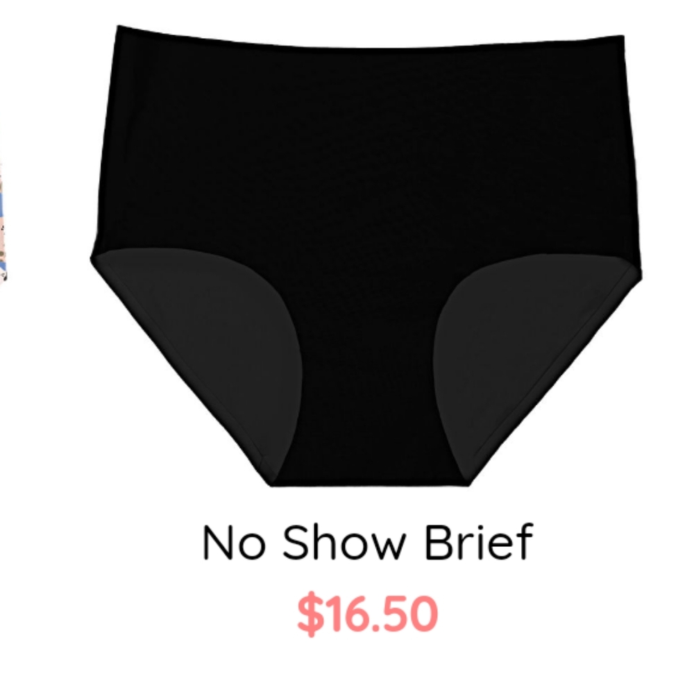 5 New With Tags XL Cheek Boss Black Brief Panties